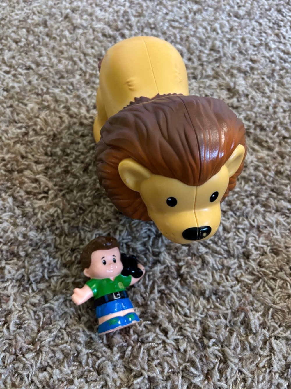 Fisher-Price Little People Lion figure with trainer